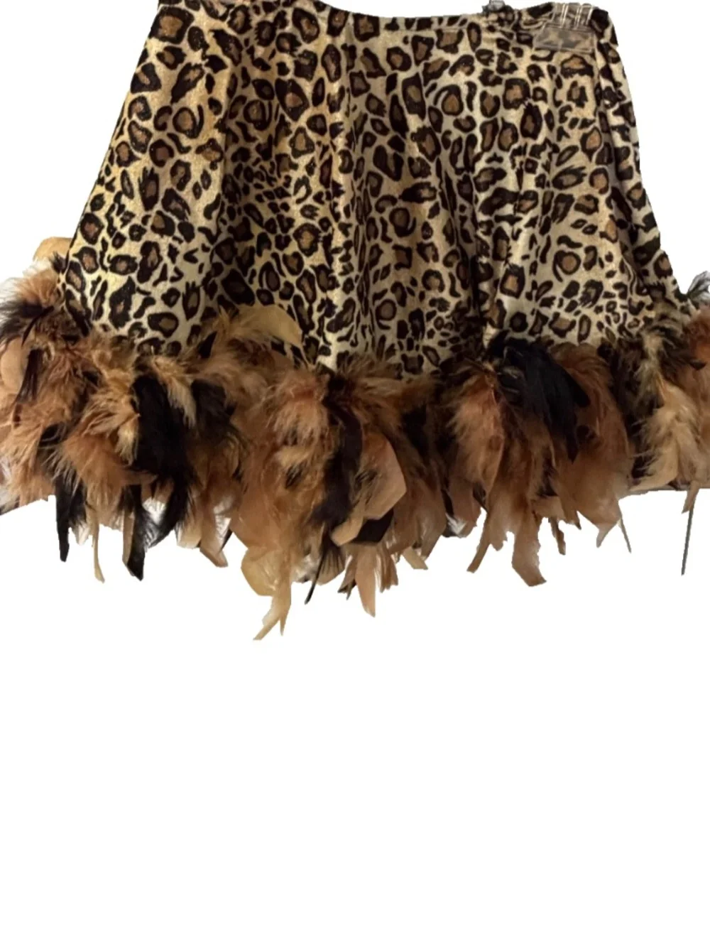 Princess Paradise Costume Girl's Stretch Leotard Elastic Skirt Feathers XS( 2/4)